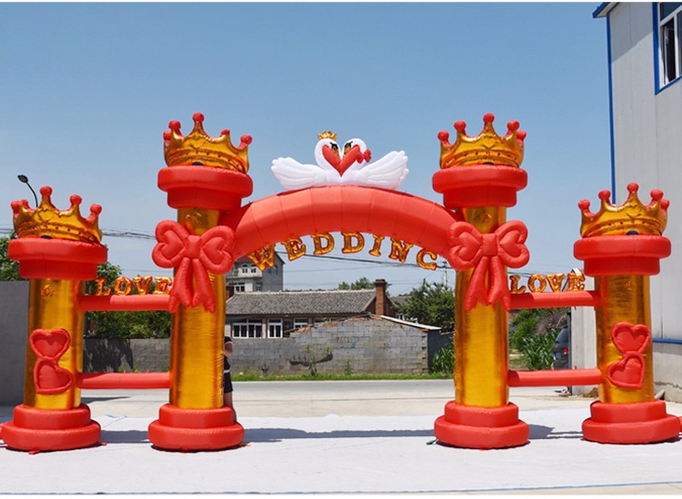 惠安红色婚庆气模拱门